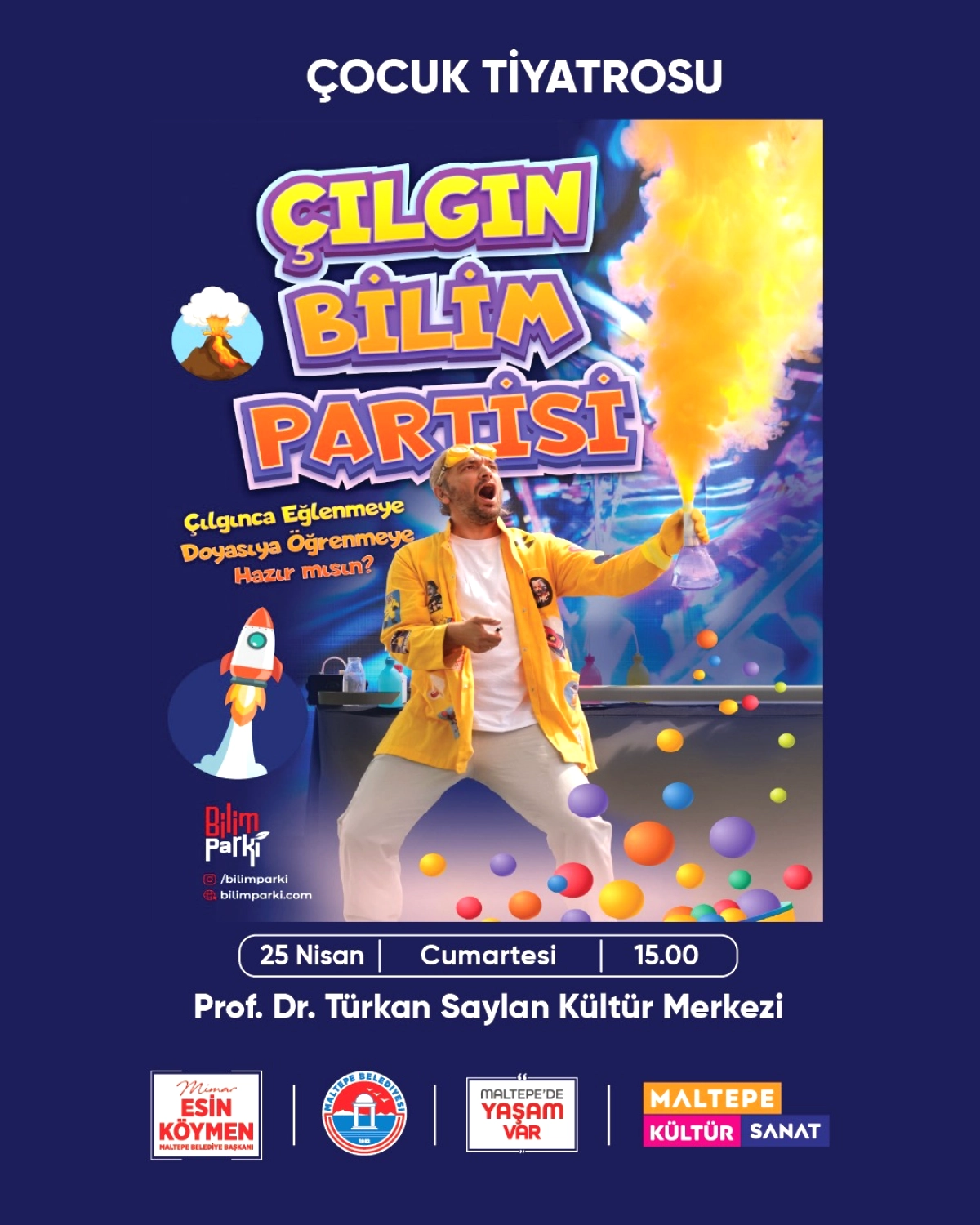 Maltepe'de Çocuklar İçin Ücretsiz Çılgın Bilim Partisi: Tarih ve Yer