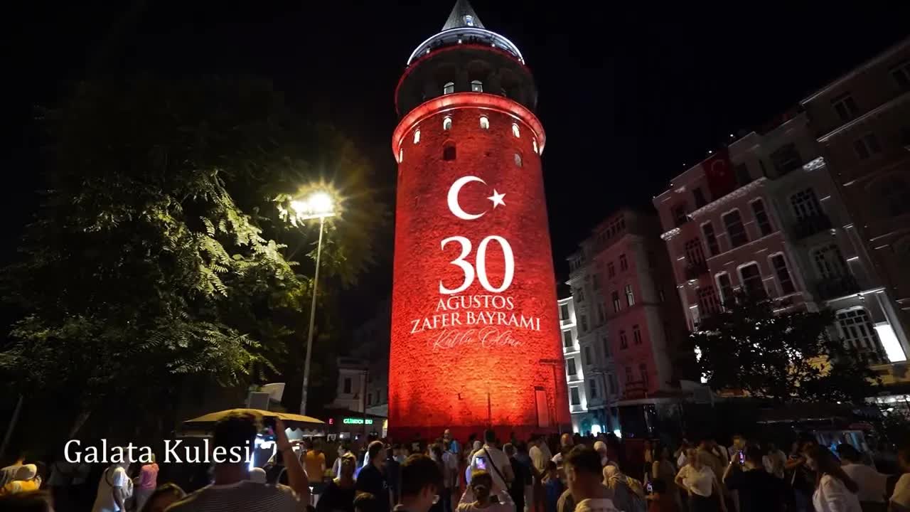 30 Ağustos Zafer Bayramı Işıklarla Kutlandı