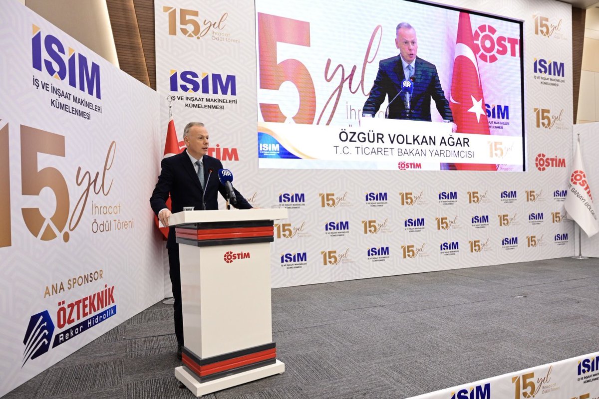 2023 İhracat Ödülleri Törenine İş ve İş Makinaları Kümesi (İŞİM) Ev Sahipliği Yaptı