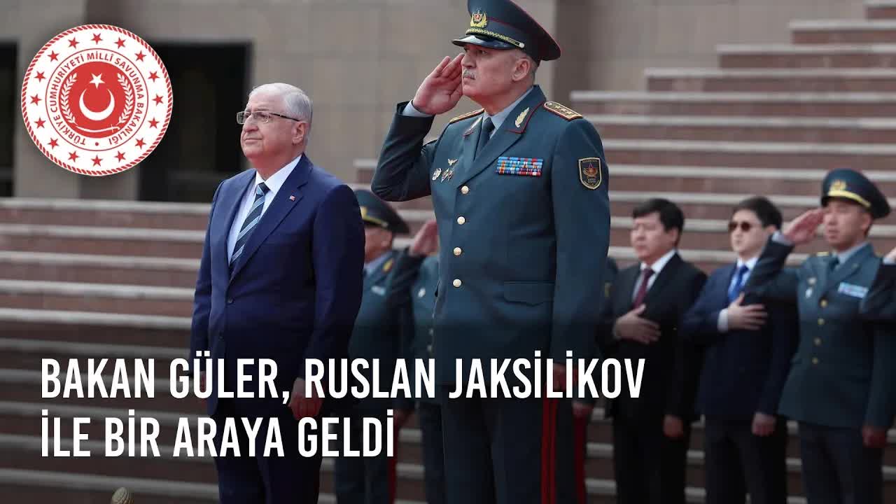 Millî Savunma Bakanı Yaşar Güler, Kazakistan'da Vatan Koruyucuları Anıtı'nı Ziyaret Etti