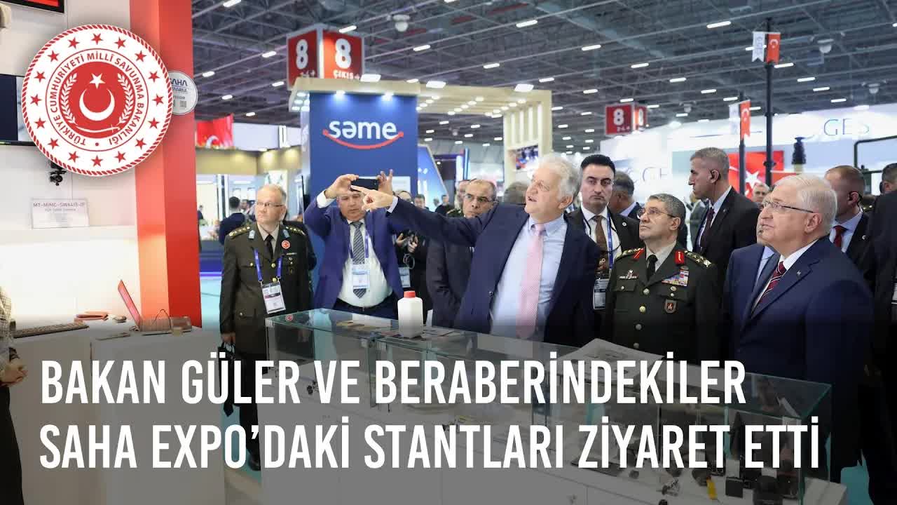 Millî Savunma Bakanı Yaşar Güler ve Komutanlar SAHA EXPO Fuarını Ziyaret Etti