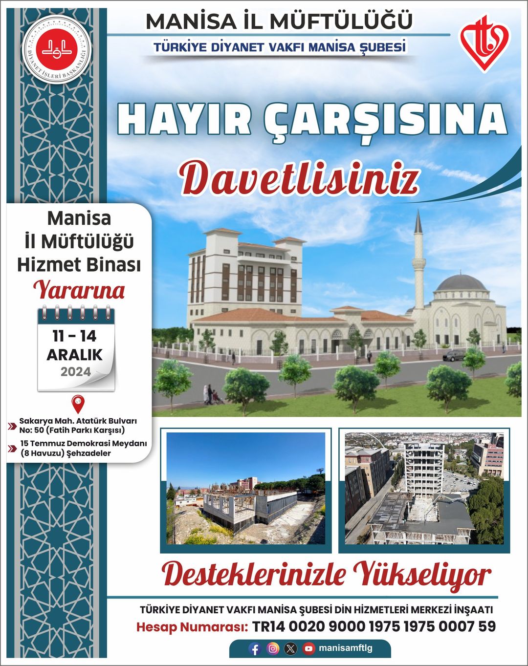 Manisa İl Müftülüğü, Hayır Çarşısı Etkinliği Düzenliyor