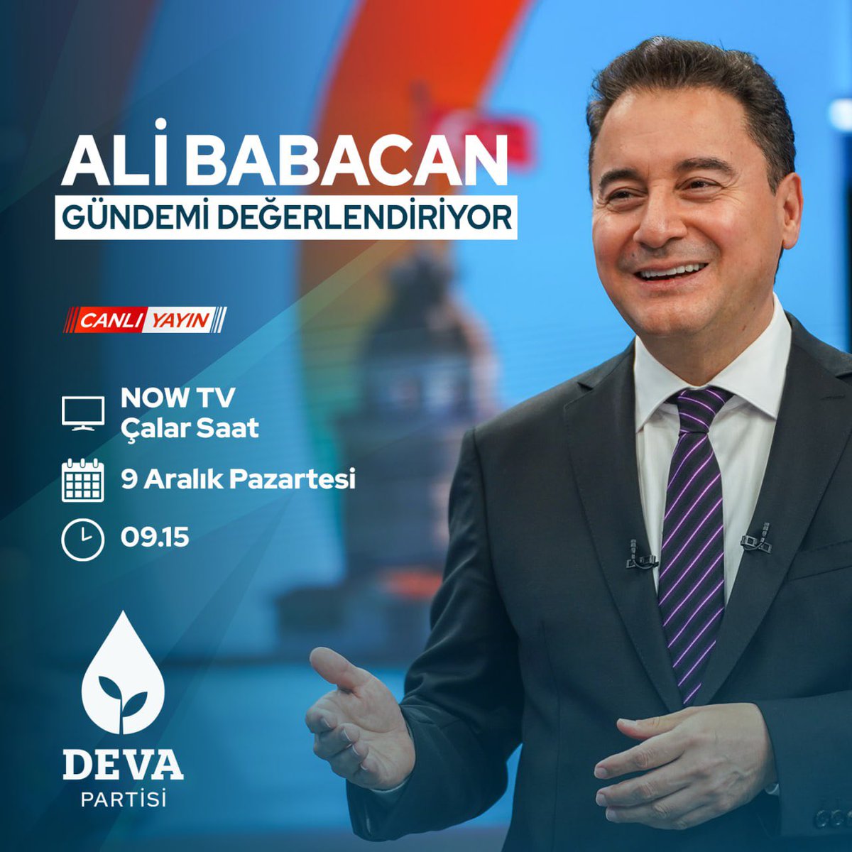 DEVA Partisi Genel Başkanı Ali Babacan, 