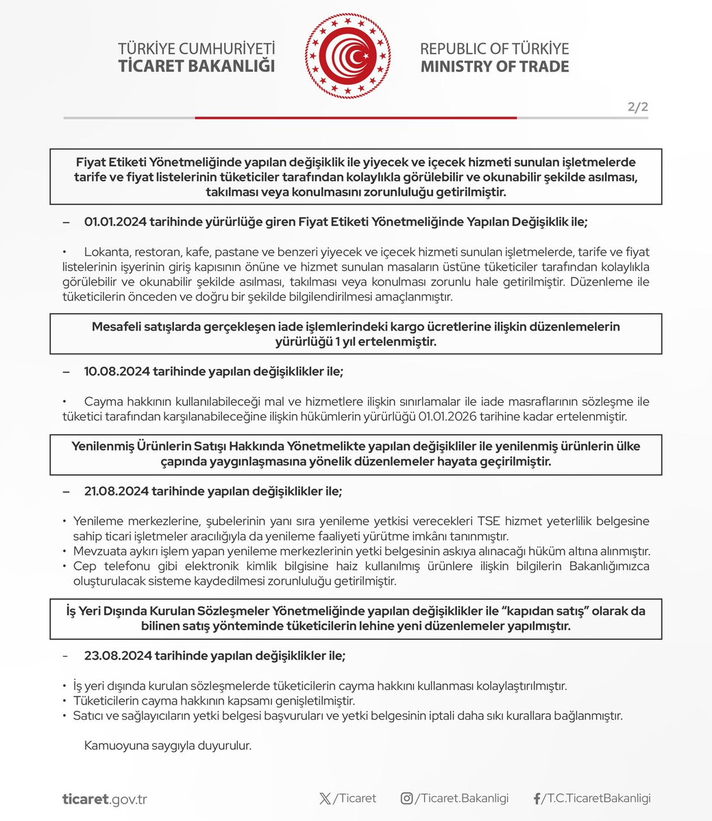 Ticaret Bakanlığı, Tüketici Koruması İçin Denetimleri Artırıyor